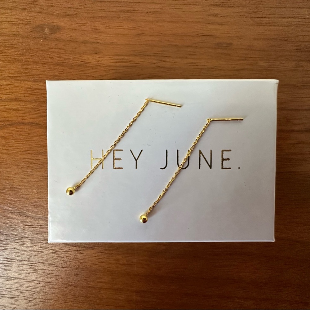 NEW IN BOX Hey June Backdrop Earrings